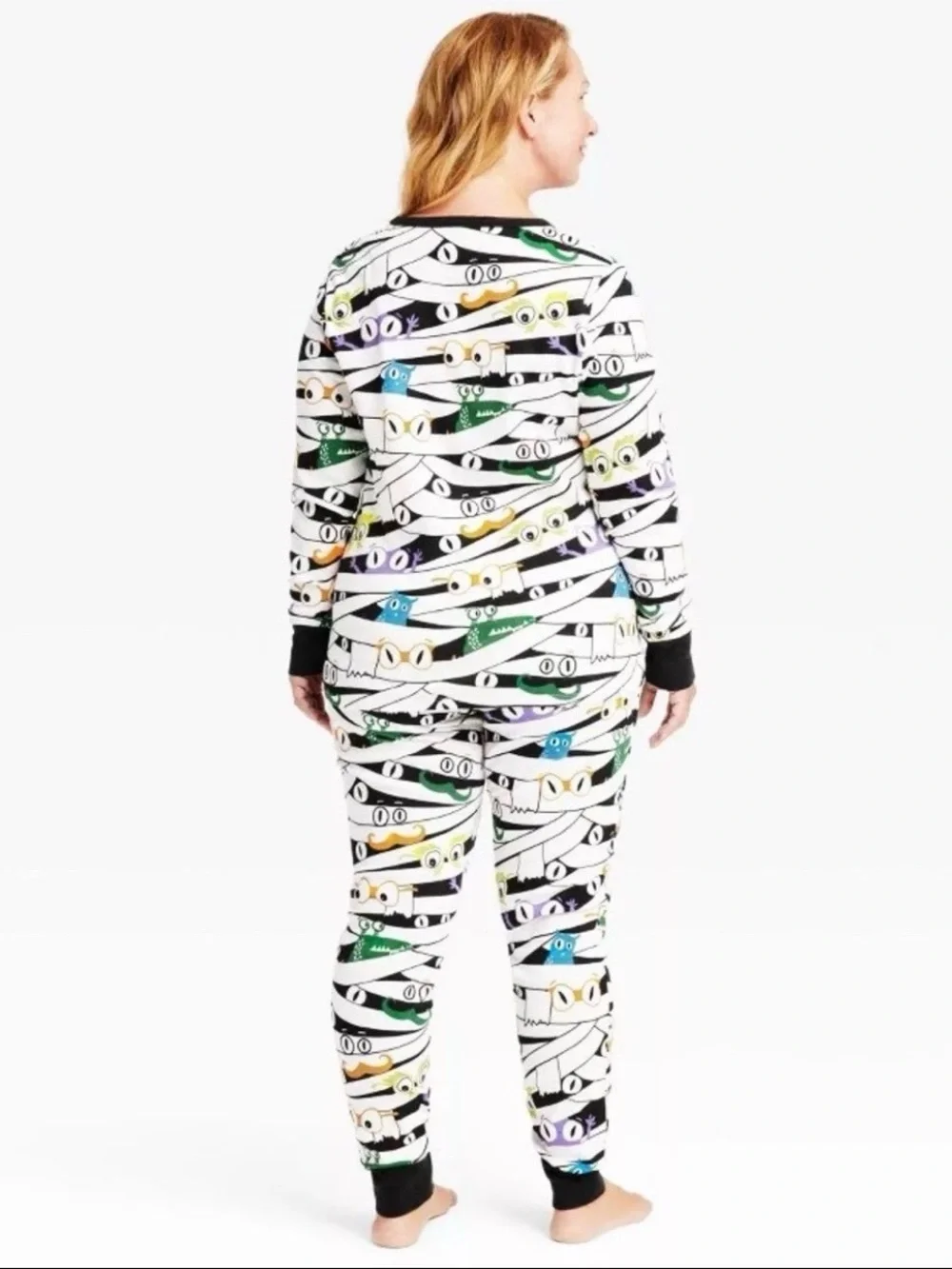 Hyde & Eek Halloween Women's PJs XS 2 Glow-In-The-Dark Mummy Pajama Set XL